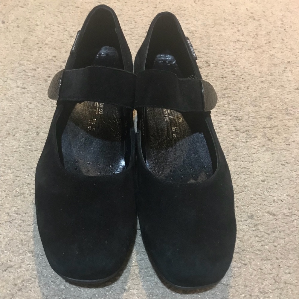 MEPHISTO Black Kimono wedge shoes